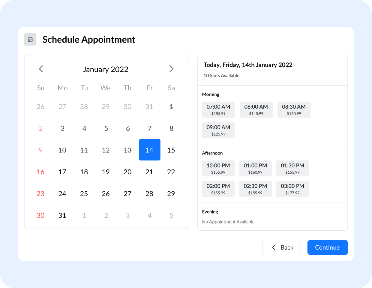 Dynamic Pricing based on time and guests